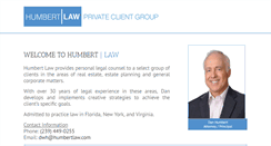 Desktop Screenshot of humbertlaw.com